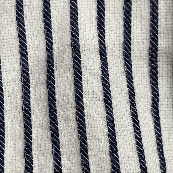 ATM Anthony Thomas Melillo Linen Blend Striped Button Front Midi Dress | Size SP - Picture 8 of 11